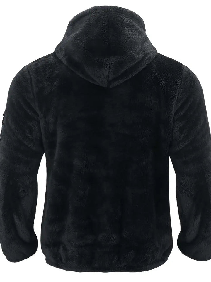 Nilo | Sweat à capuche en polaire à fermeture zippée sur la manche