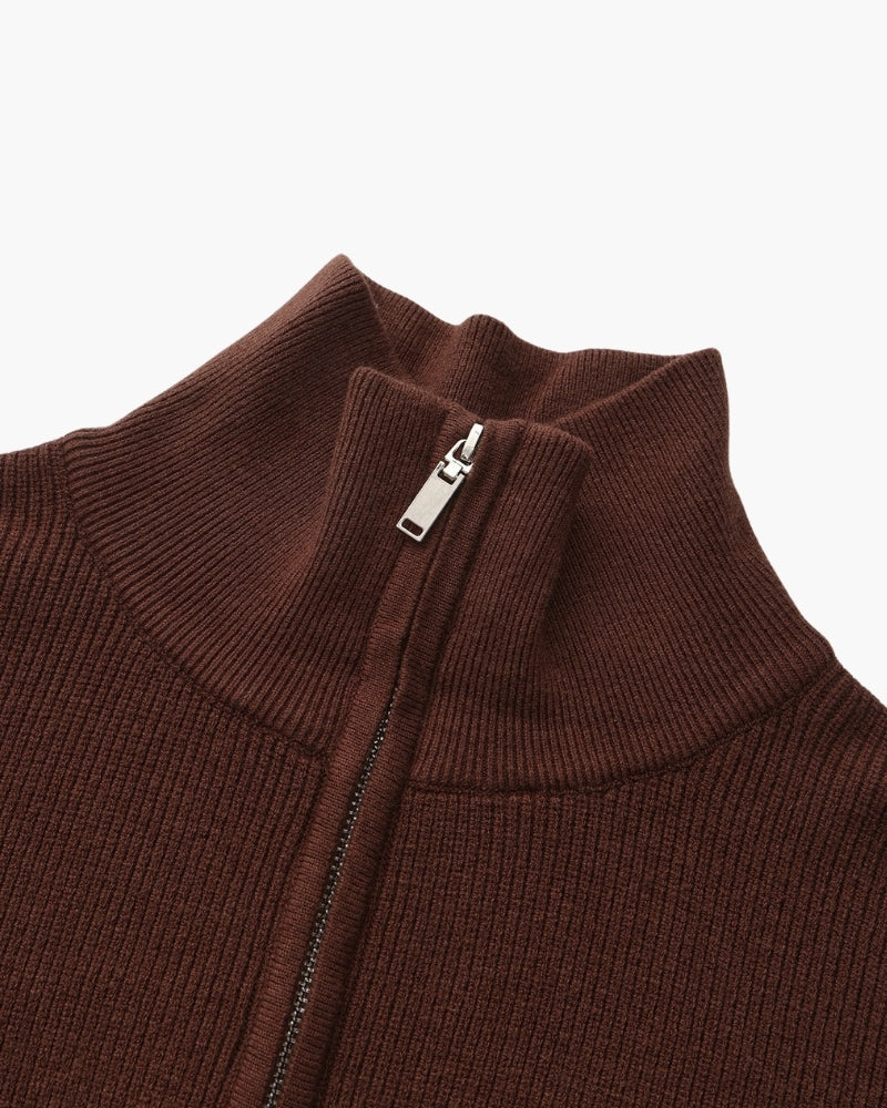 Camisola técnica com meio fecho | Camisa estruturada