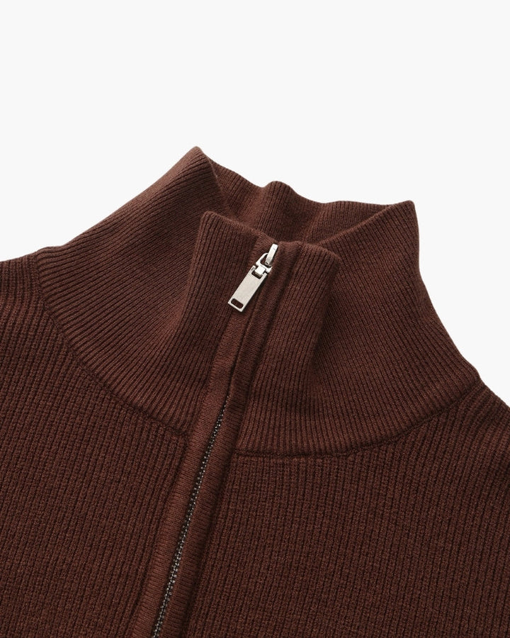 Camisola técnica com meio fecho | Camisa estruturada