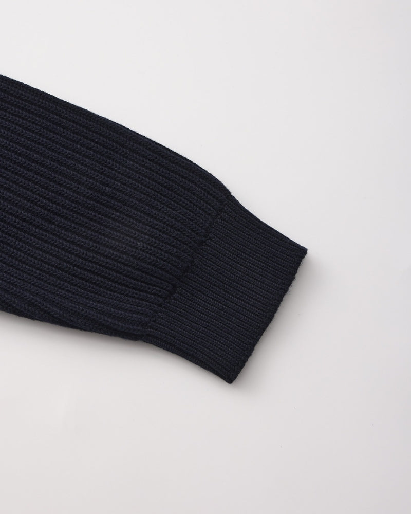 Jersey de algodón a rayas | Cuello redondo