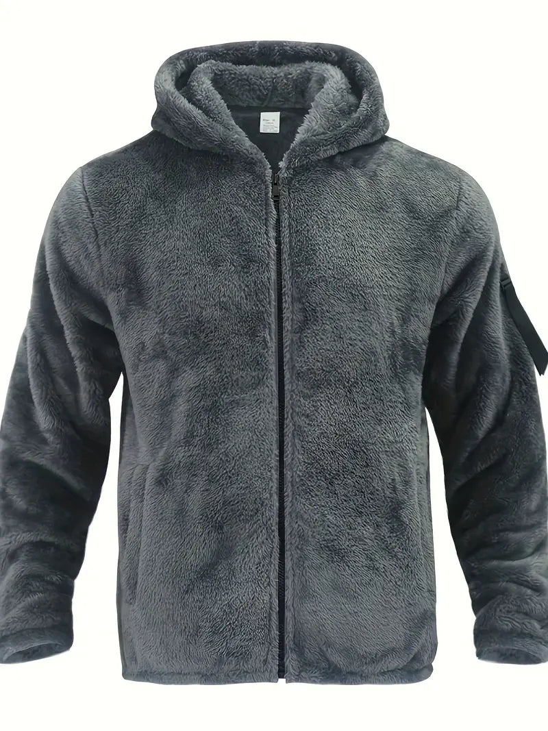 Nilo | Sweat à capuche en polaire à fermeture zippée sur la manche