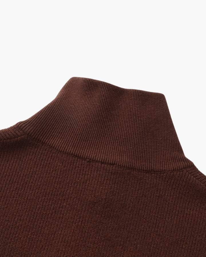 Camisola técnica com meio fecho | Camisa estruturada