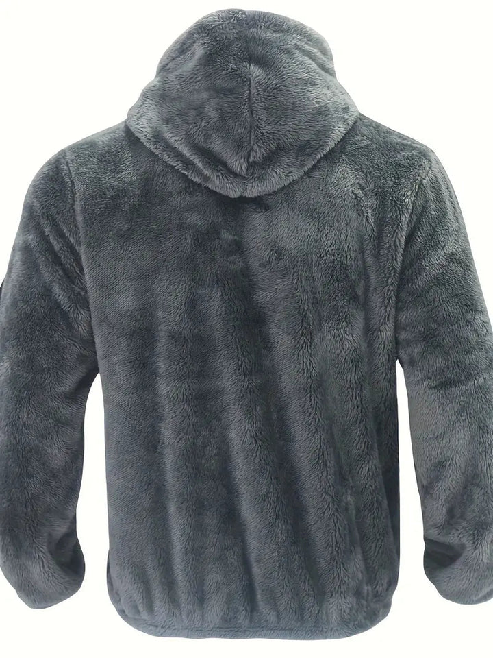 Nilo | Sweat à capuche en polaire à fermeture zippée sur la manche