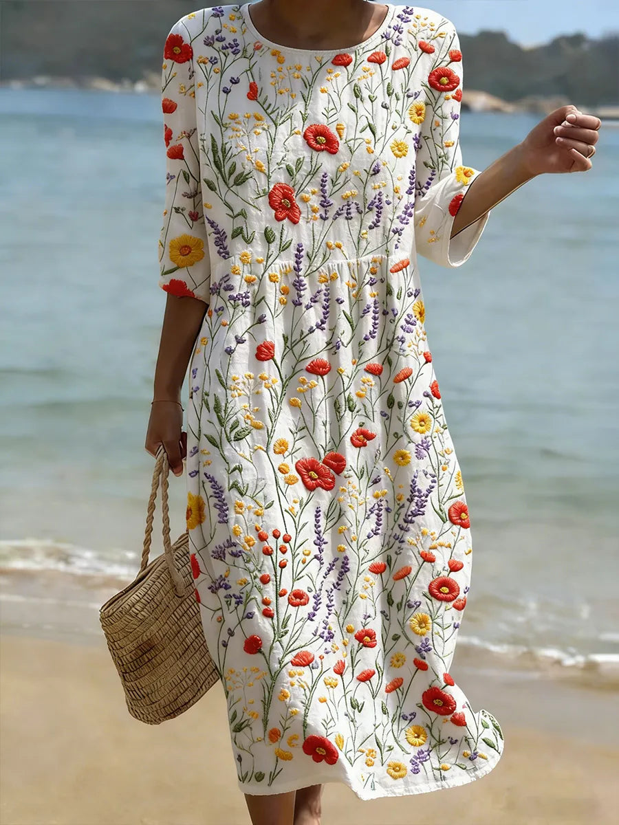 Raquel | Vestido vintage bordado