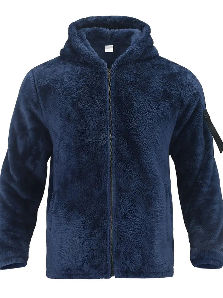Nilo | Sweat à capuche en polaire à fermeture zippée sur la manche