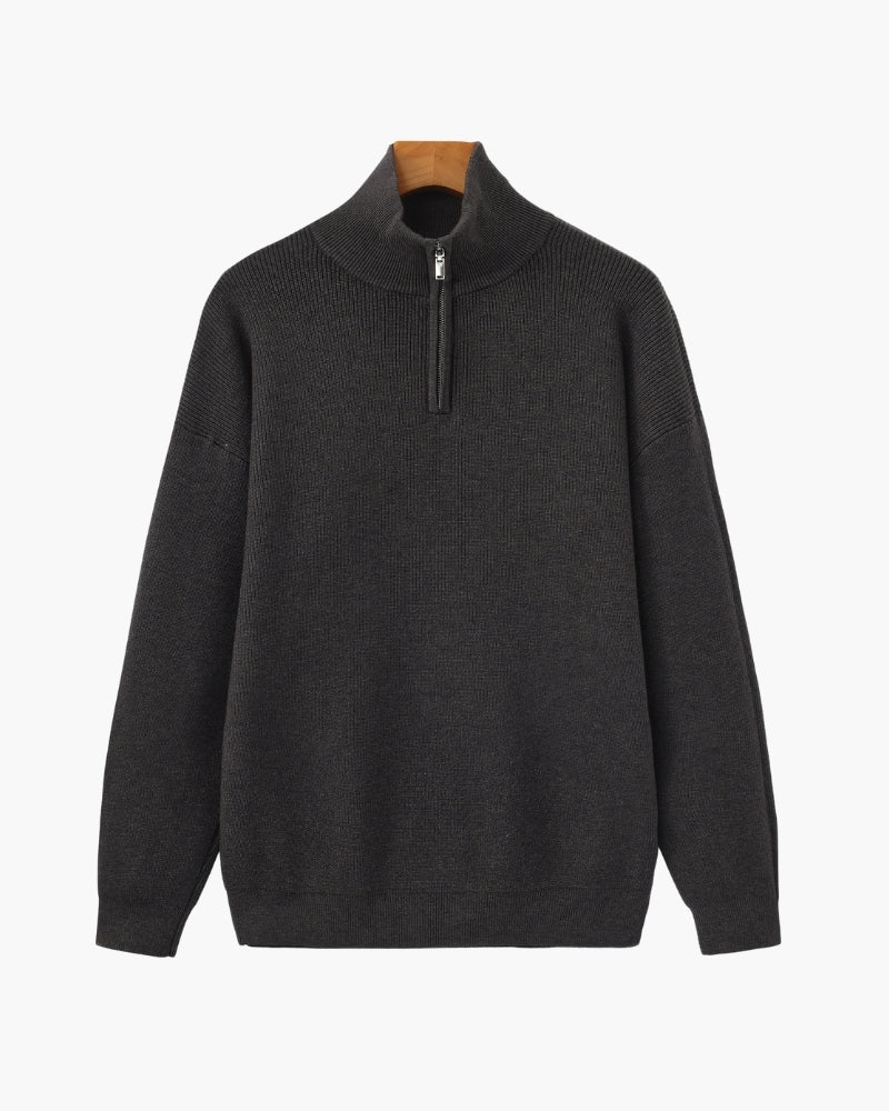Camisola técnica com meio fecho | Camisa estruturada