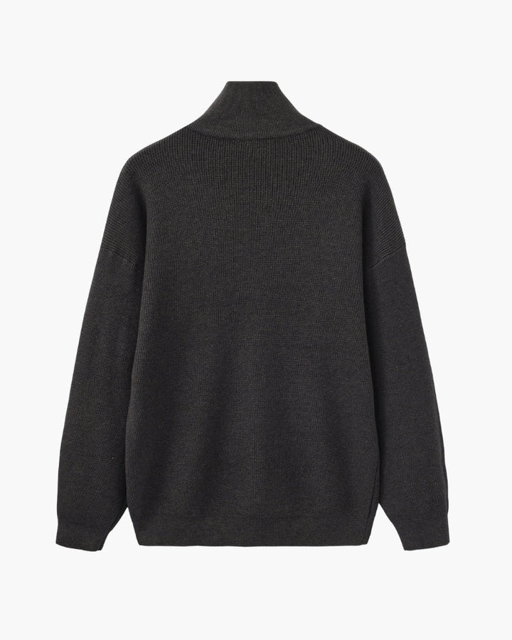 Camisola técnica com meio fecho | Camisa estruturada