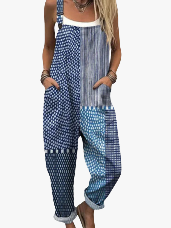 Moreau Lyon | MONO DE MUJER CON ESTAMPADO DE RETAZOS