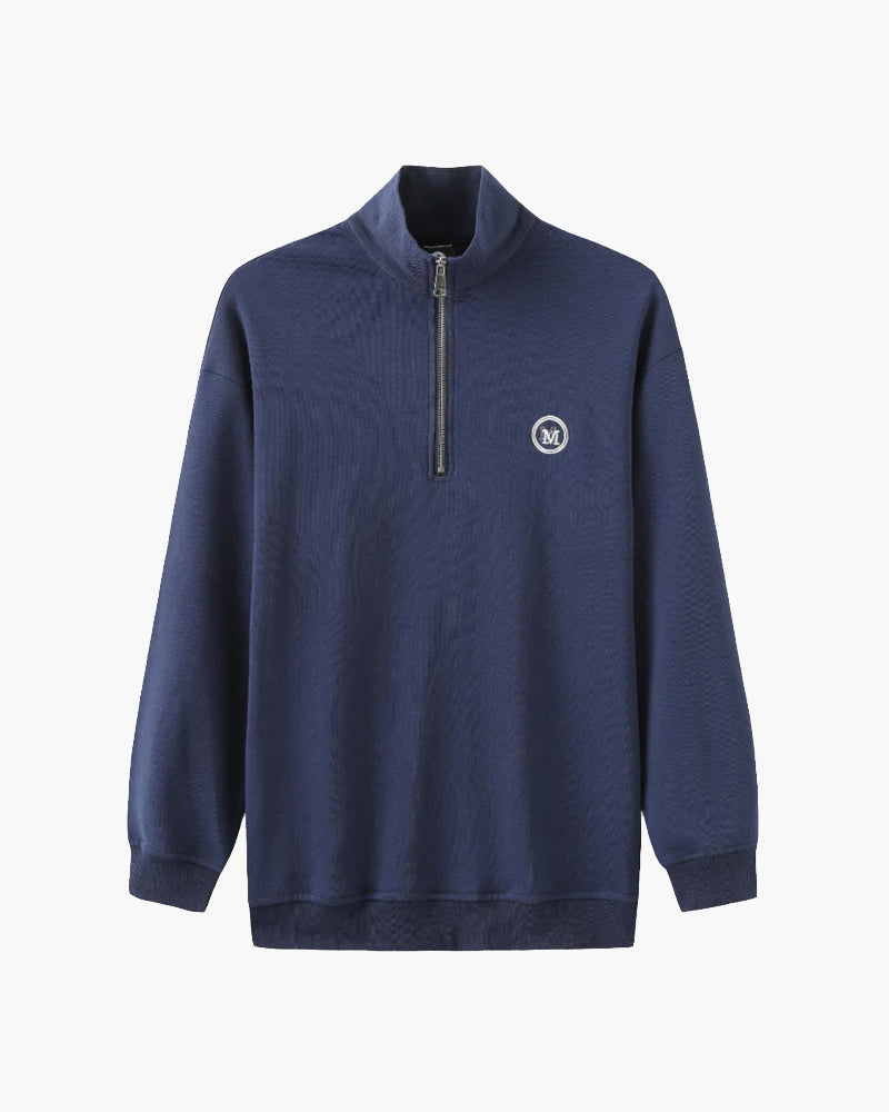 Sudadera de algodón con cremallera | Comodidad diaria y corte regular