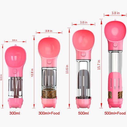 Tragbare Haustier-Trinkflasche auslaufsicher BPA-frei – Einhand-Bedienung