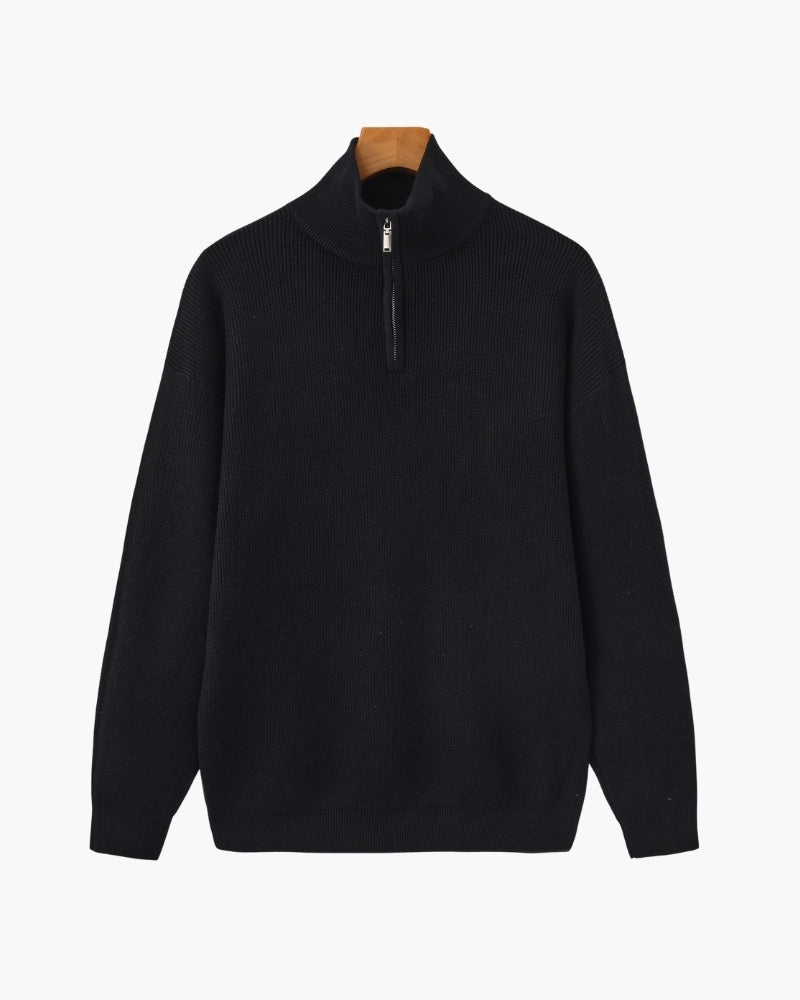 Camisola técnica com meio fecho | Camisa estruturada