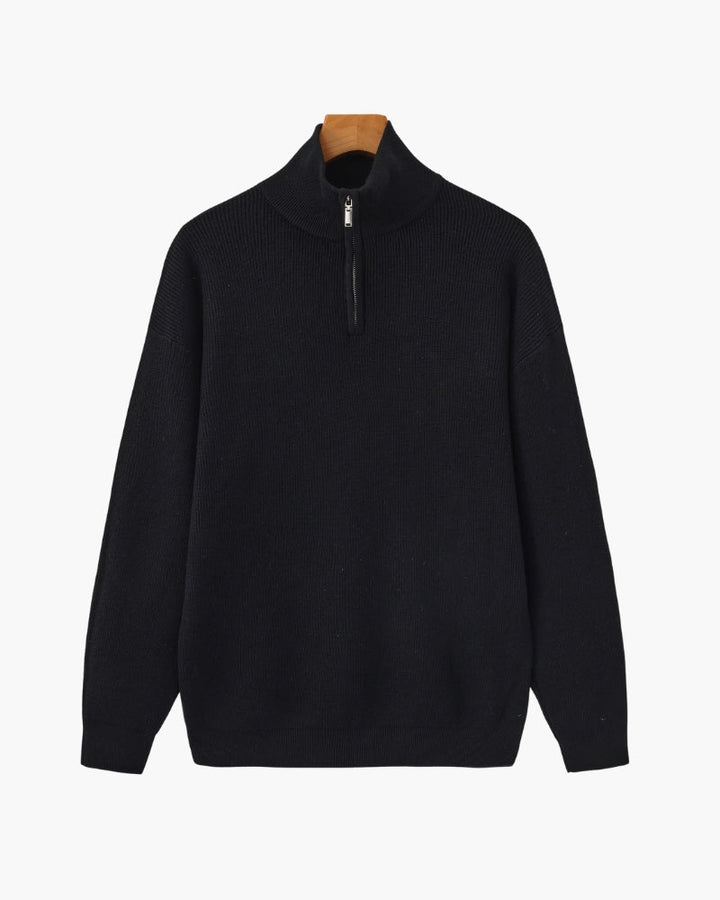 Camisola técnica com meio fecho | Camisa estruturada