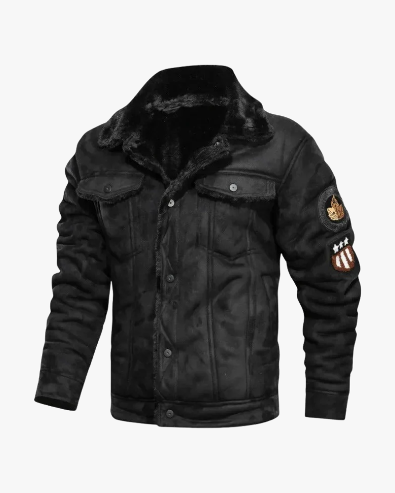 Leather Jacket with Fleece Interior | Style and Comfort
