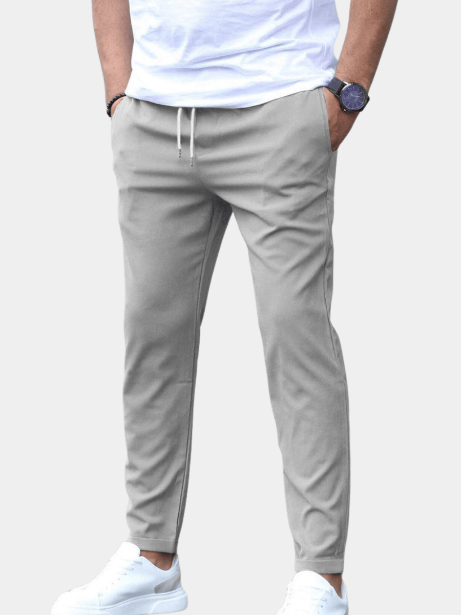 Pantaloni affusolati con coulisse da uomo