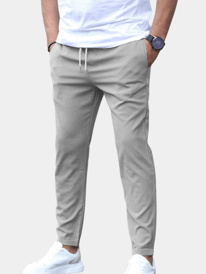 Pantaloni affusolati con coulisse da uomo