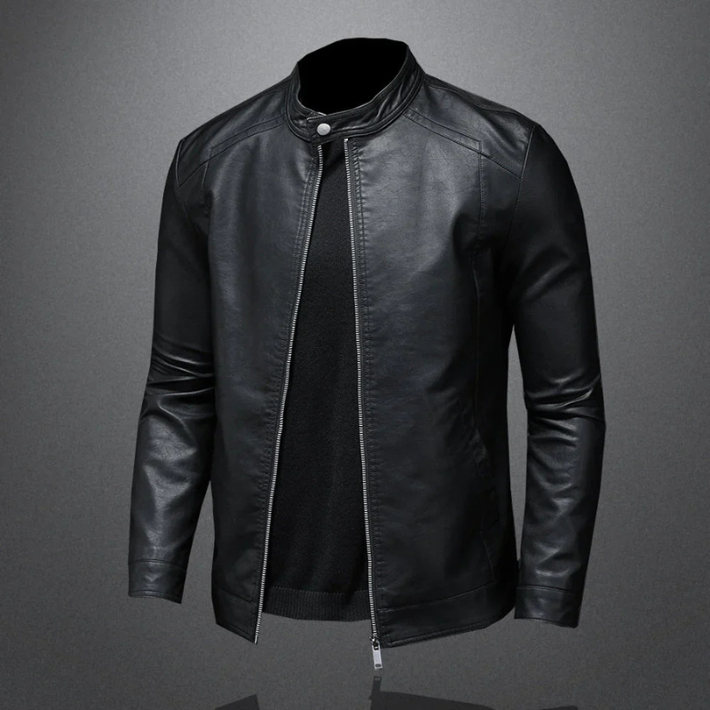 Biker Jacket with Zip and Slim Fit | Ideal for Casual Daily Look