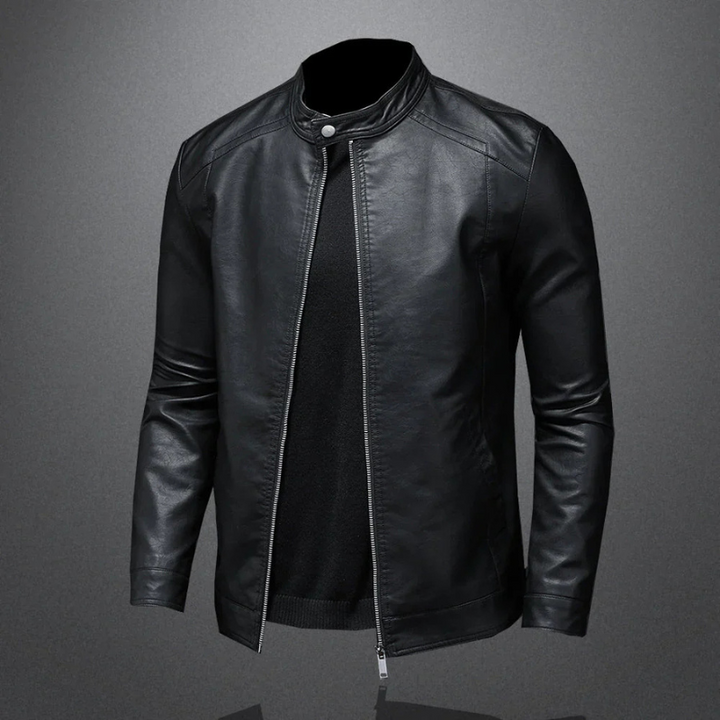 Biker Jacket with Zip and Slim Fit | Ideal for Casual Daily Look