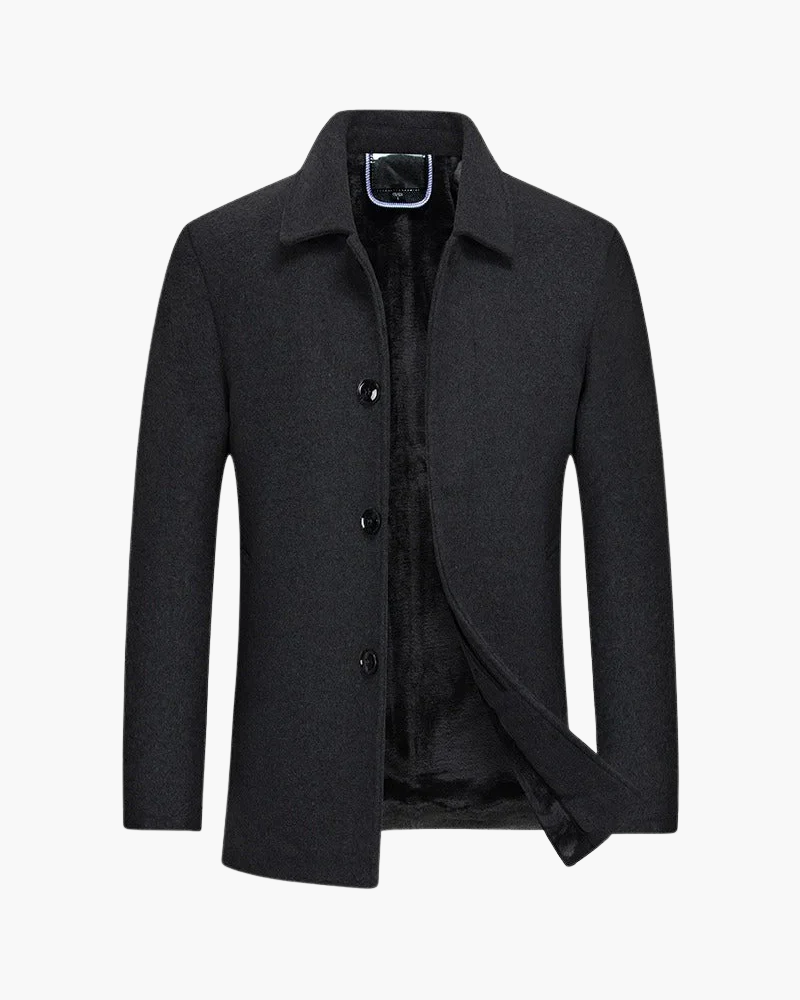 Wolljacke mit Fleecefutter | Lässige Eleganz