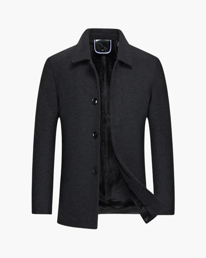 Wolljacke mit Fleecefutter | Lässige Eleganz