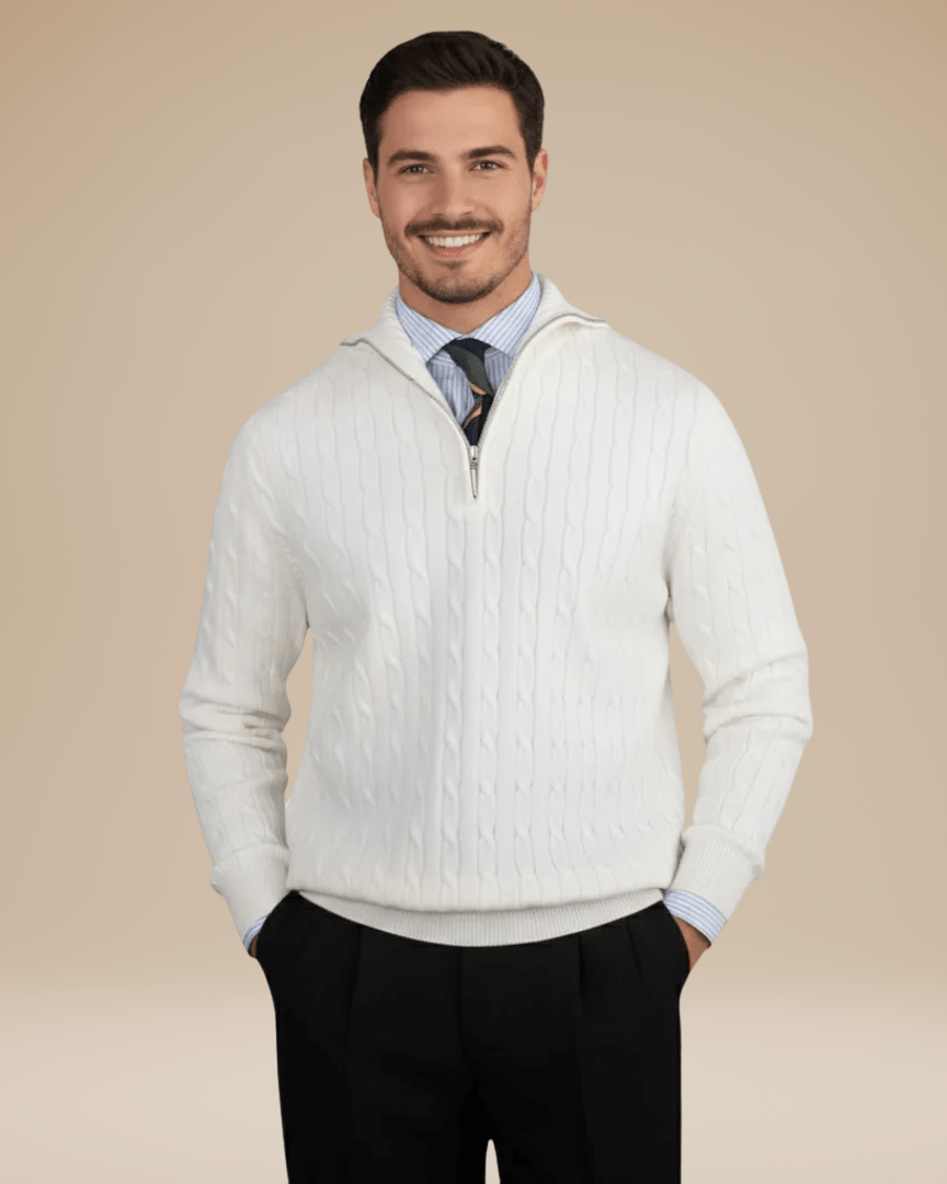 Jersey de ochos para hombre | Textura refinada y calidez duradera