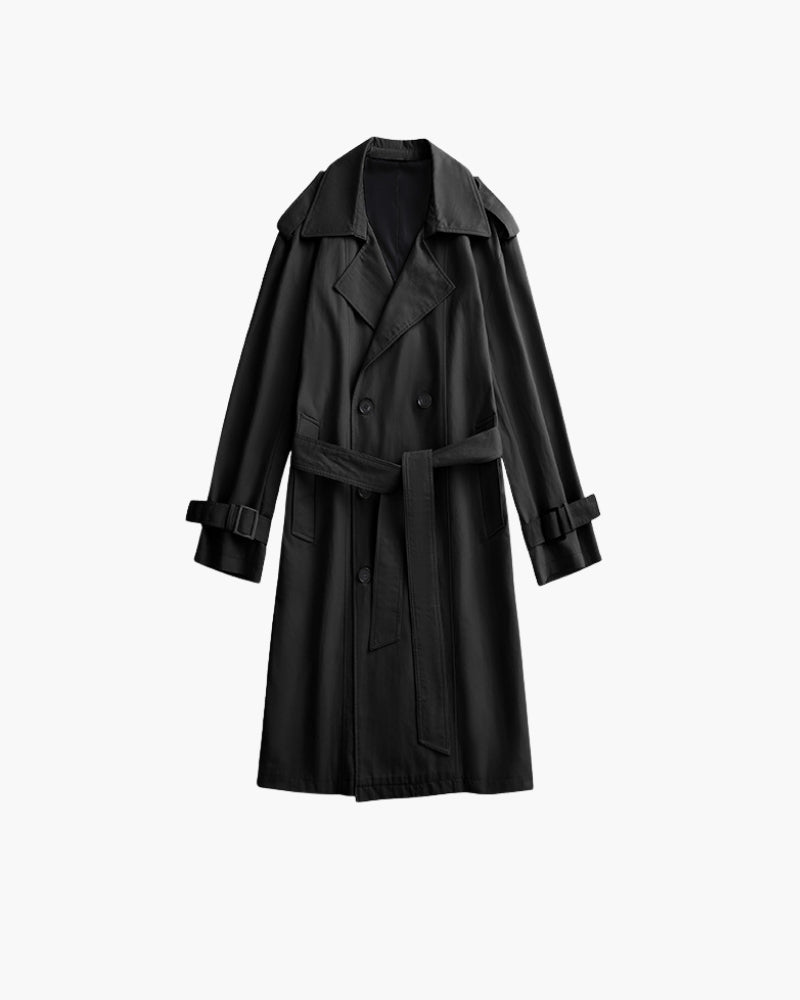 Gabardina clássica de trespasse | Elegância funcional