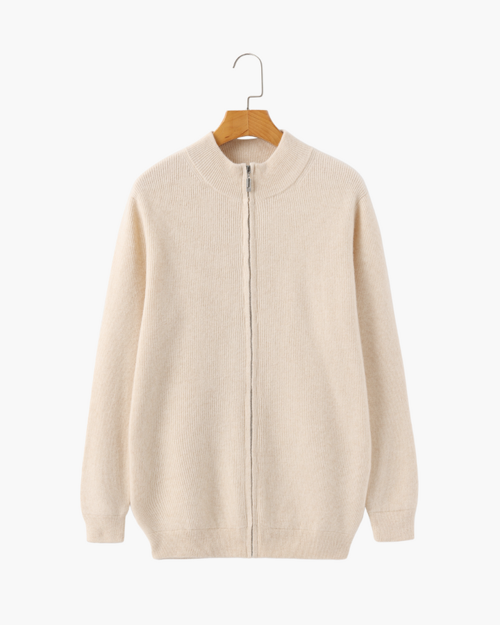 Elegant Zip Up Sweater | Everyday Comfort and Clean Style