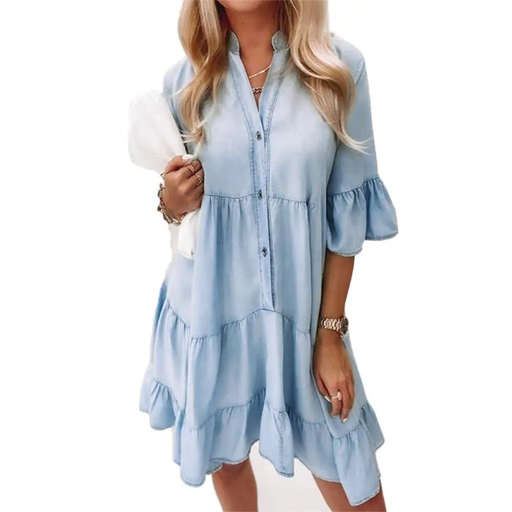 Loose denim dress elegant