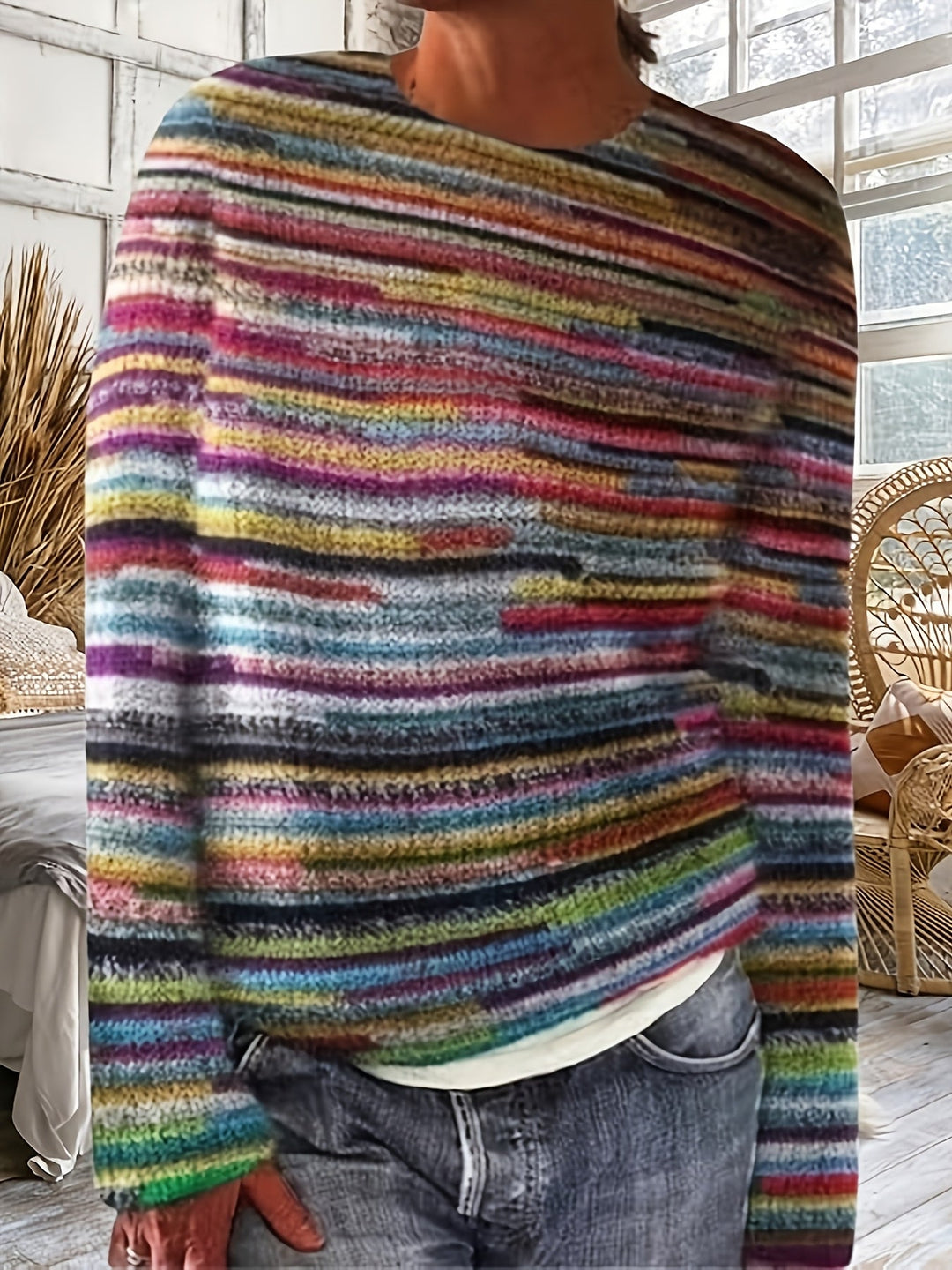 Ingrid | Patterned Knit Sweater