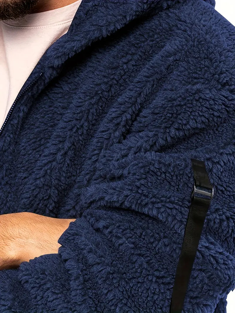 Nilo | Sweat à capuche en polaire à fermeture zippée sur la manche