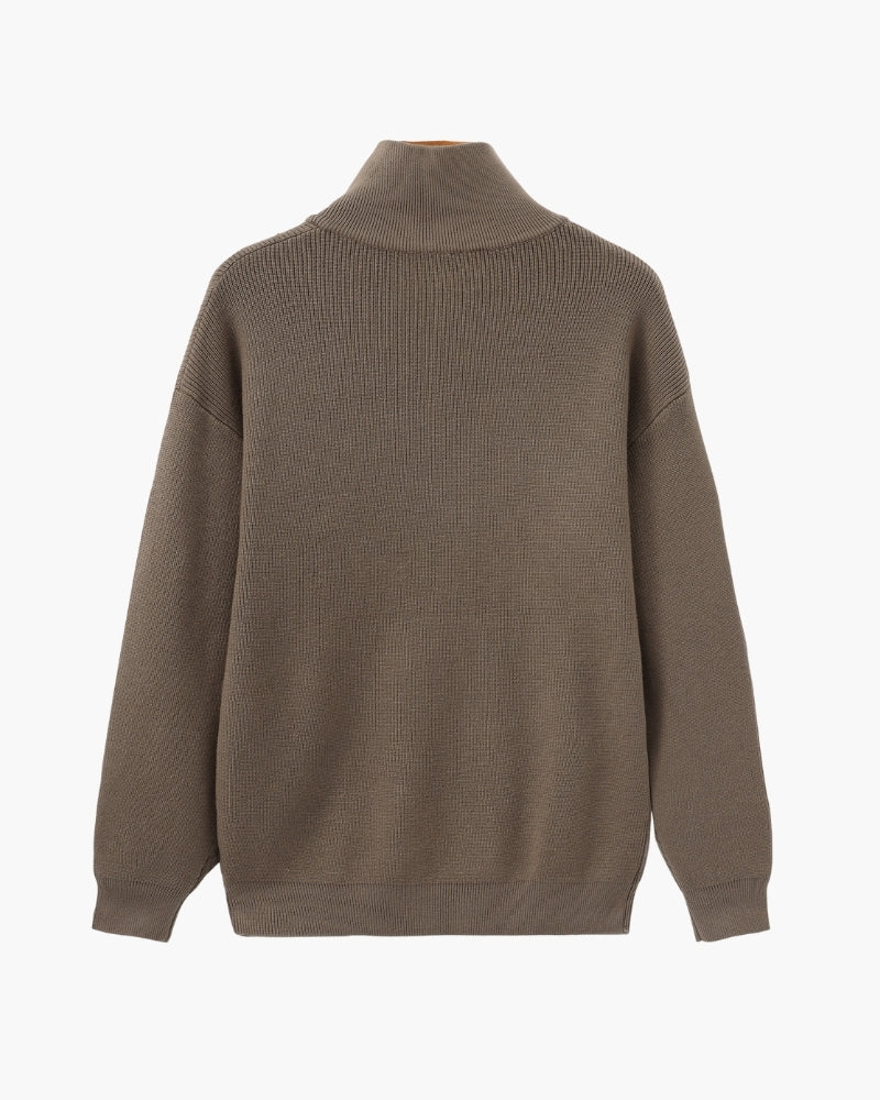 Camisola técnica com meio fecho | Camisa estruturada