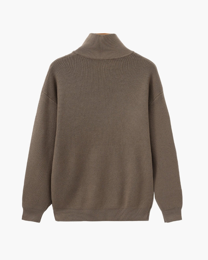 Camisola técnica com meio fecho | Camisa estruturada