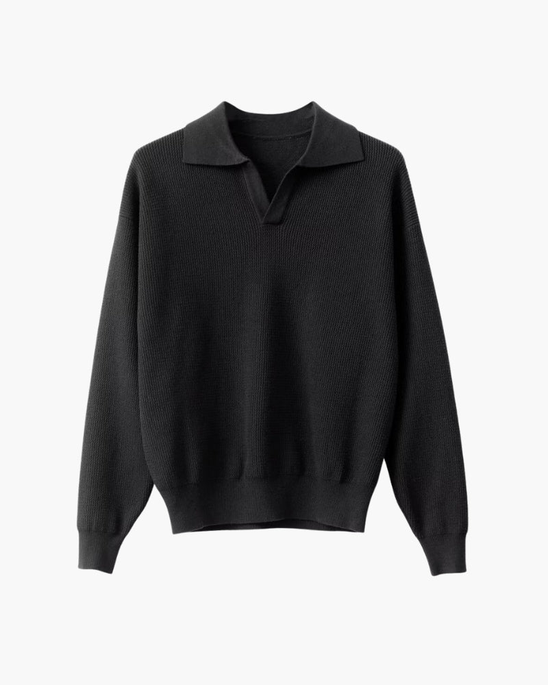 Jersey tipo polo de punto texturizado | Comodidad y estilo smart casual
