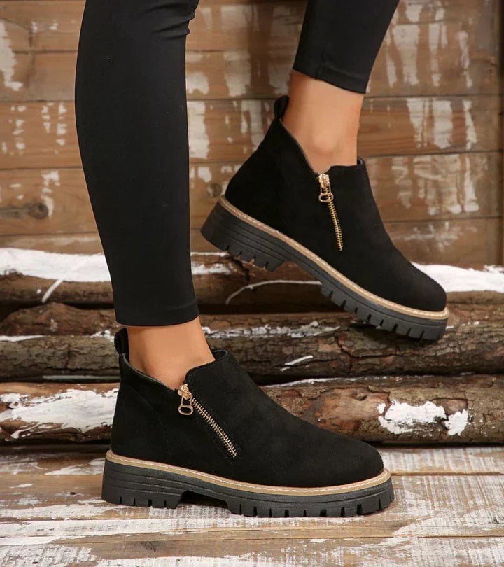 Rosina | Botines con cremallera y suela gruesa