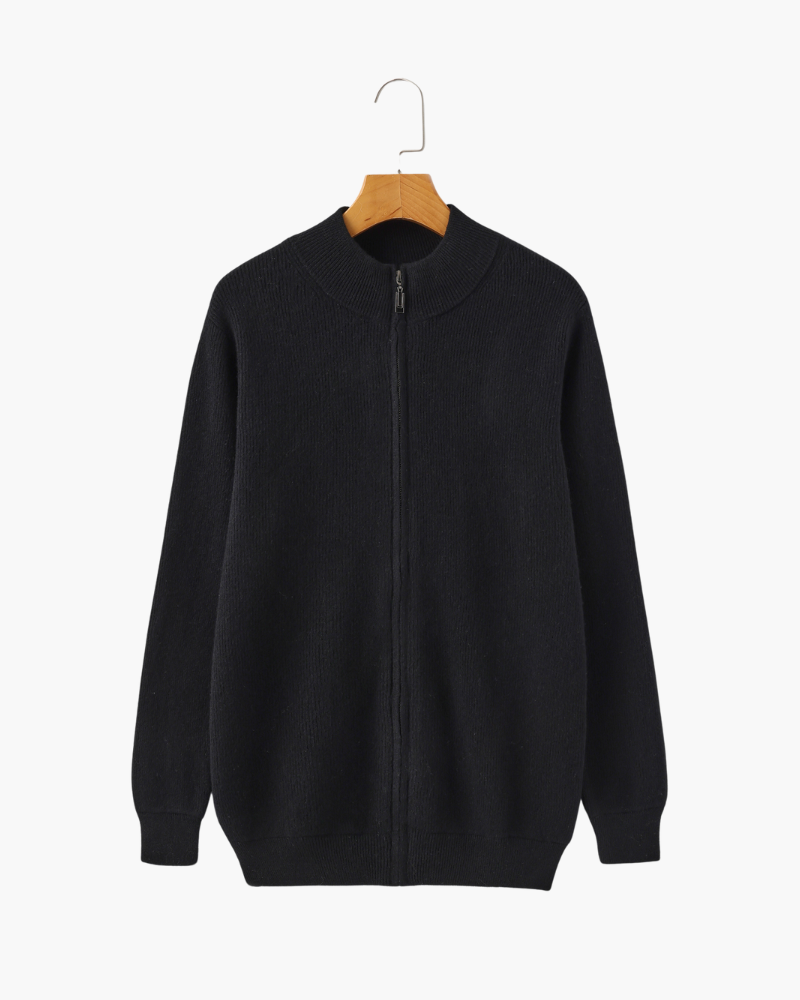 Elegant Zip Up Sweater | Everyday Comfort and Clean Style