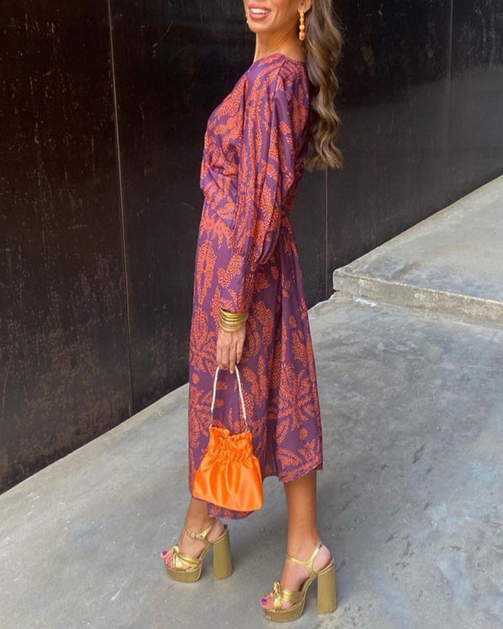 Celeste | Floral Elegance Midi Dress