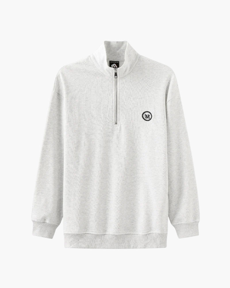 Sudadera de algodón con cremallera | Comodidad diaria y corte regular