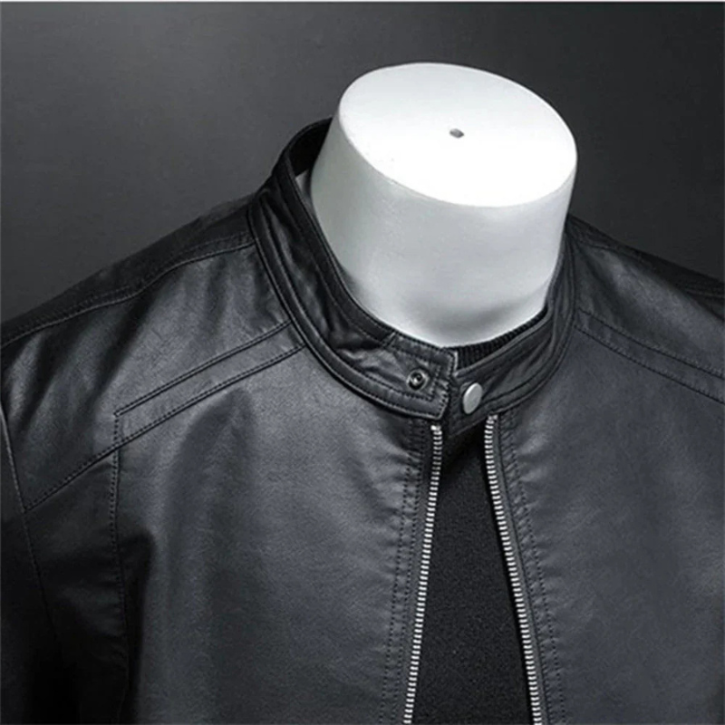 Biker Jacket with Zip and Slim Fit | Ideal for Casual Daily Look