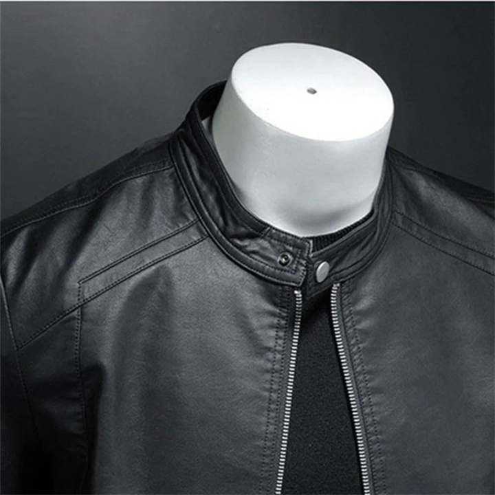 Biker Jacket with Zip and Slim Fit | Ideal for Casual Daily Look