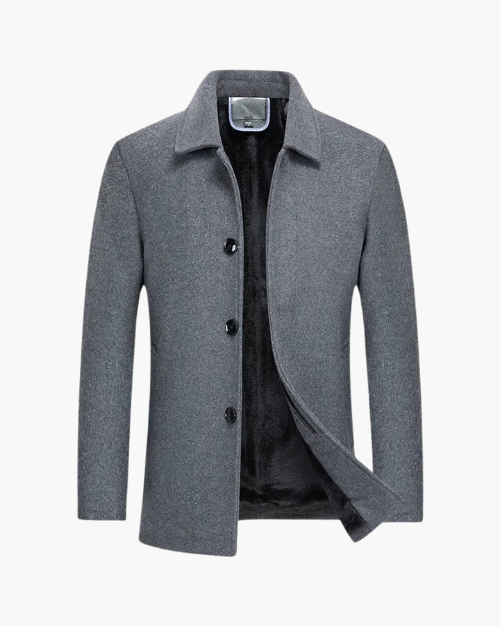 Wolljacke mit Fleecefutter | Lässige Eleganz