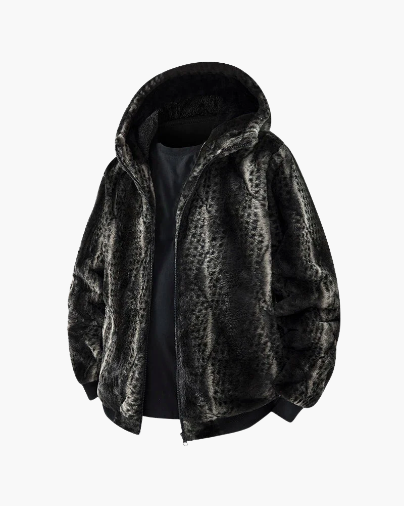 Faux Fur Jacket with Hood | Winter Comfort