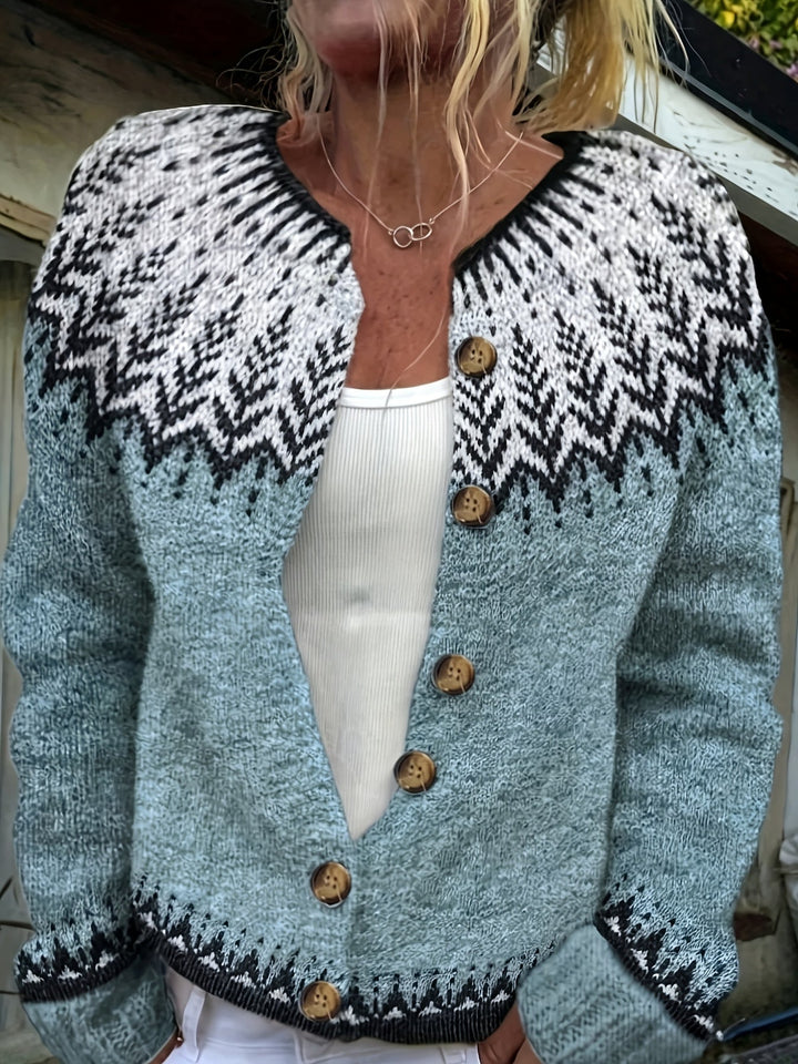 Sara | Blue Knit Cardigan