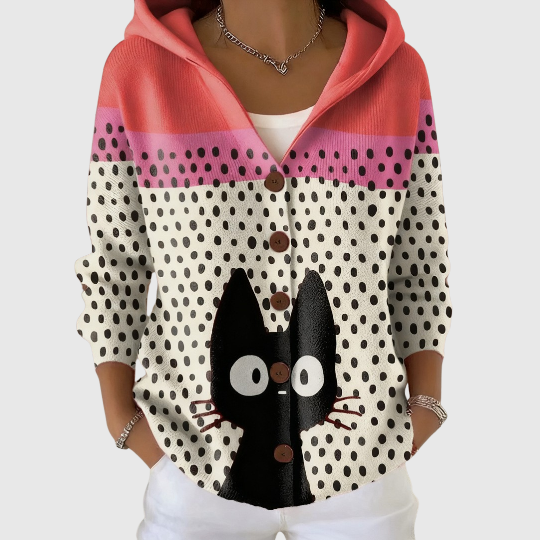 Loreta | Knit Jacket with Hood