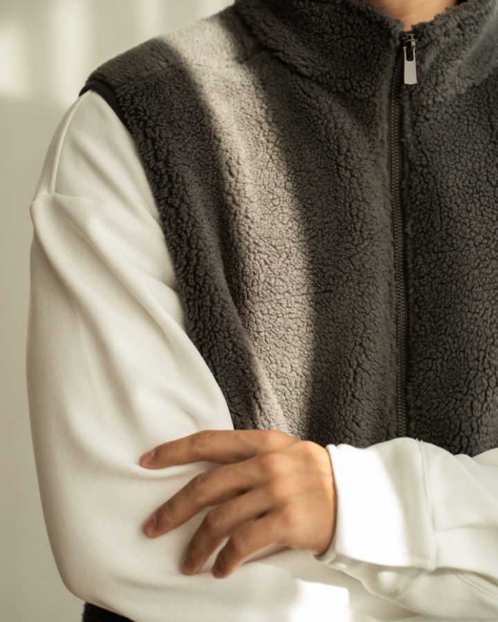 Gilet da uomo in pile sherpa di alta qualità | Calore avvolgente e stile versatile