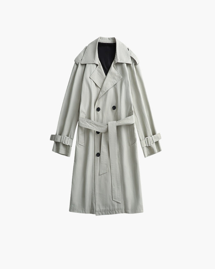 Gabardina clássica de trespasse | Elegância funcional