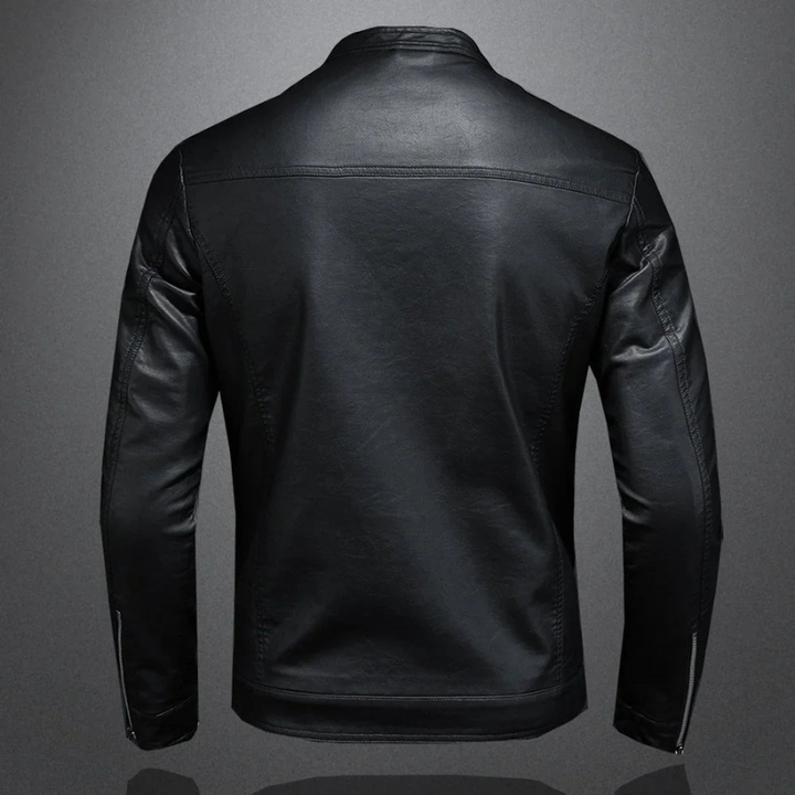 Biker Jacket with Zip and Slim Fit | Ideal for Casual Daily Look