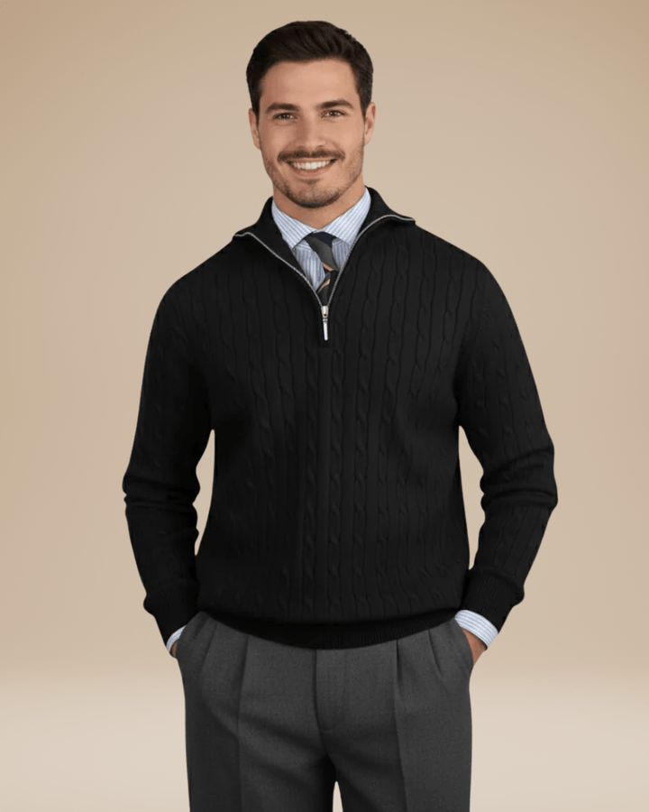 Jersey de ochos para hombre | Textura refinada y calidez duradera