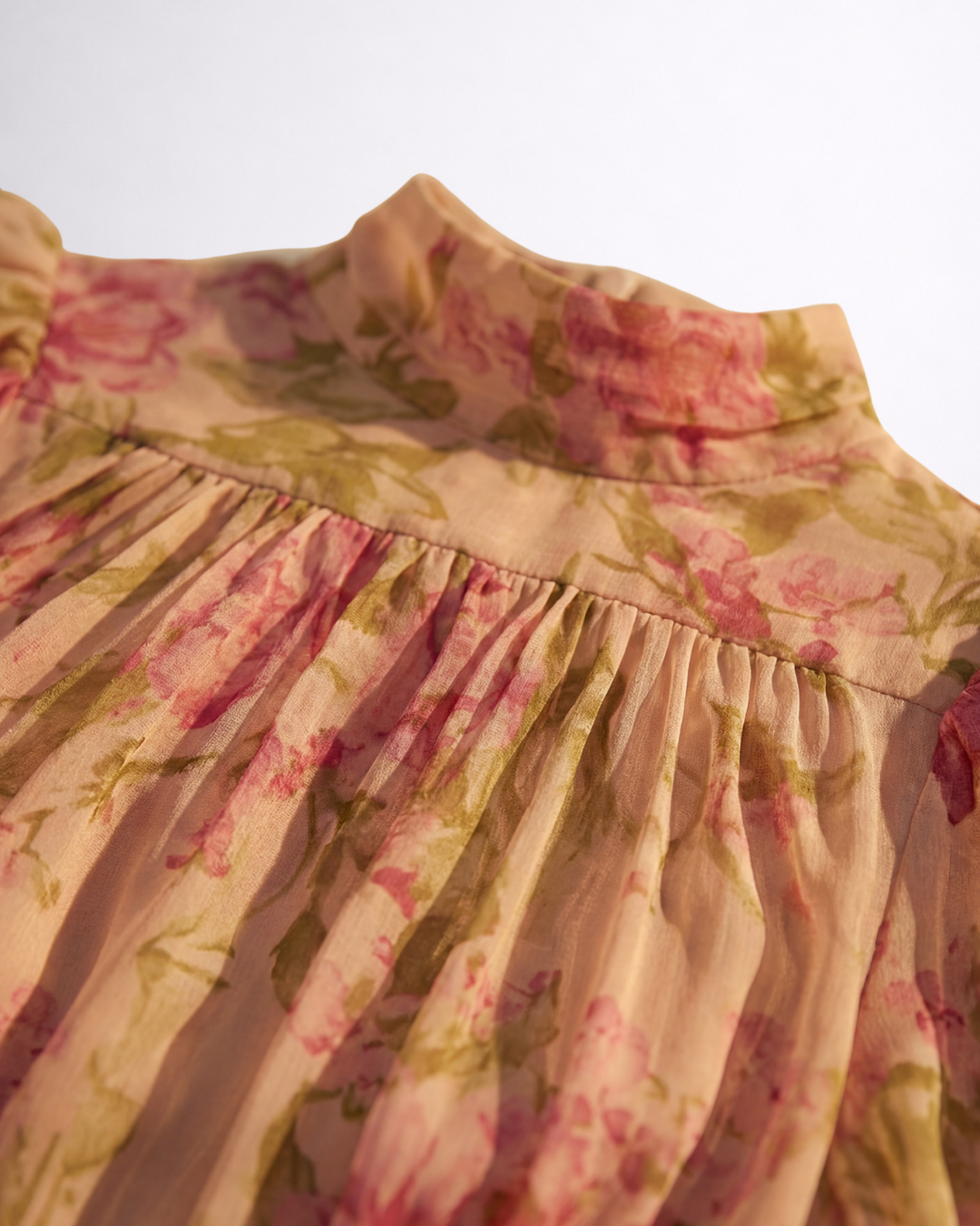 Rosario | Vestido comprido floral de chiffon