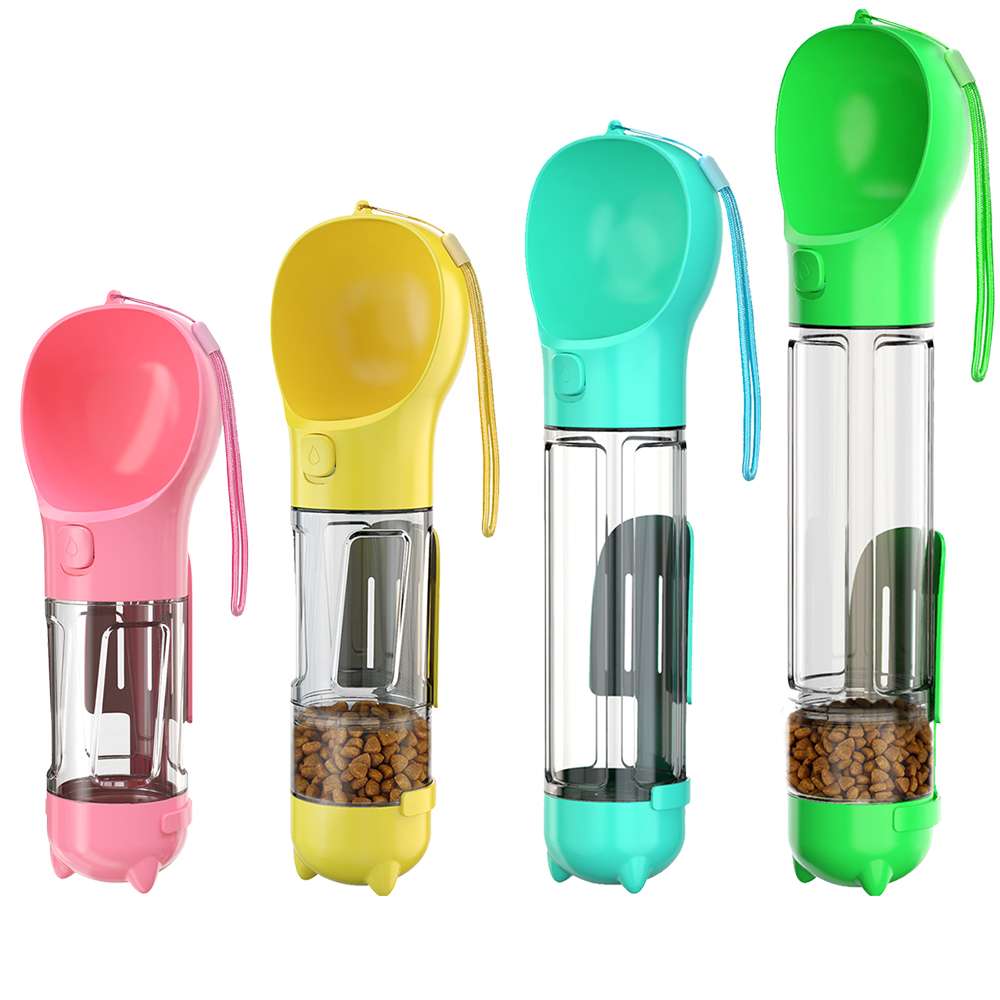 Tragbare Haustier-Trinkflasche auslaufsicher BPA-frei – Einhand-Bedienung