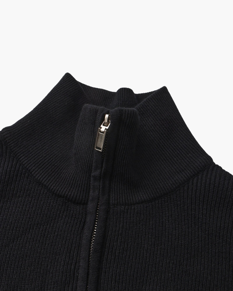Camisola técnica com meio fecho | Camisa estruturada