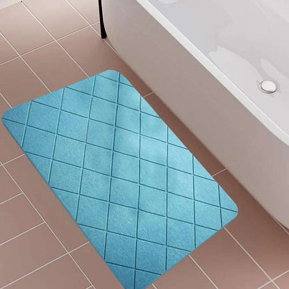 珪藻土バスマット 速乾 滑り止め 幾何学デザイン